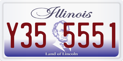 IL license plate Y355551