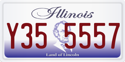IL license plate Y355557