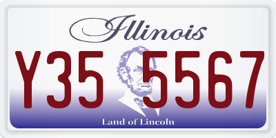 IL license plate Y355567