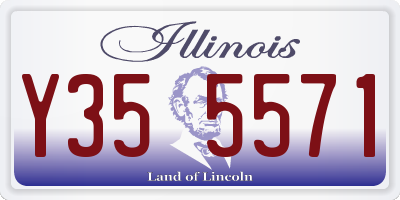 IL license plate Y355571