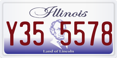 IL license plate Y355578