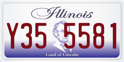 IL license plate Y355581