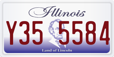 IL license plate Y355584