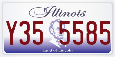 IL license plate Y355585