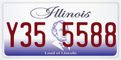 IL license plate Y355588