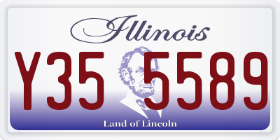 IL license plate Y355589