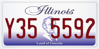 IL license plate Y355592