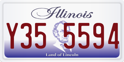 IL license plate Y355594