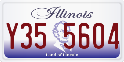 IL license plate Y355604