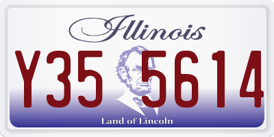 IL license plate Y355614