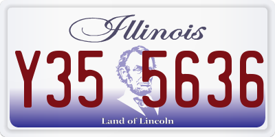 IL license plate Y355636