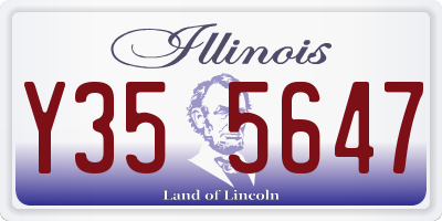 IL license plate Y355647