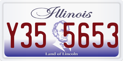 IL license plate Y355653