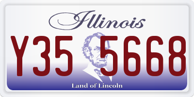 IL license plate Y355668