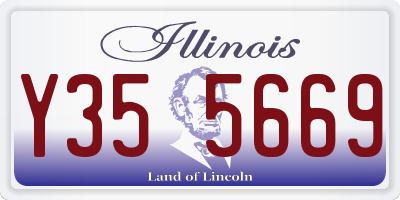 IL license plate Y355669