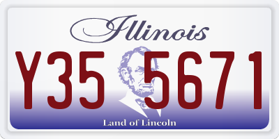 IL license plate Y355671
