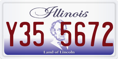 IL license plate Y355672