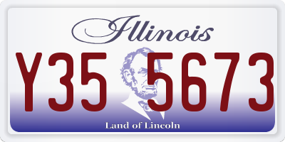 IL license plate Y355673