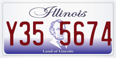 IL license plate Y355674
