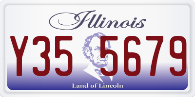 IL license plate Y355679