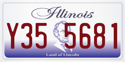 IL license plate Y355681