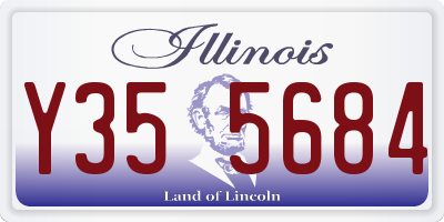 IL license plate Y355684