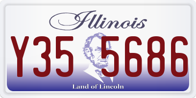 IL license plate Y355686