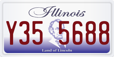 IL license plate Y355688