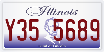 IL license plate Y355689