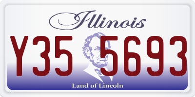 IL license plate Y355693