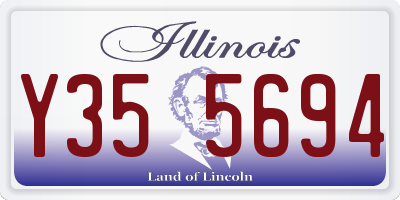 IL license plate Y355694