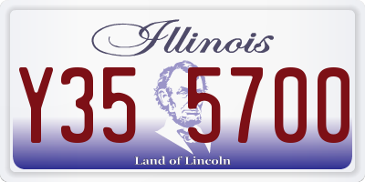 IL license plate Y355700