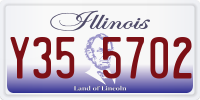 IL license plate Y355702