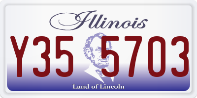 IL license plate Y355703