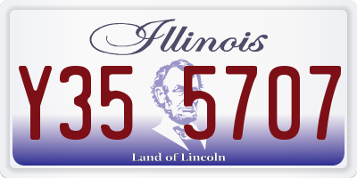 IL license plate Y355707