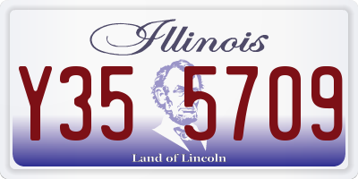 IL license plate Y355709