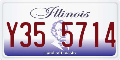 IL license plate Y355714