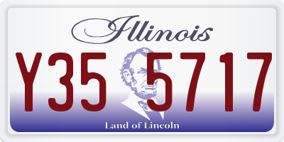 IL license plate Y355717
