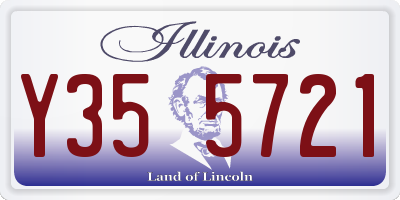 IL license plate Y355721