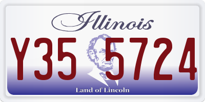 IL license plate Y355724