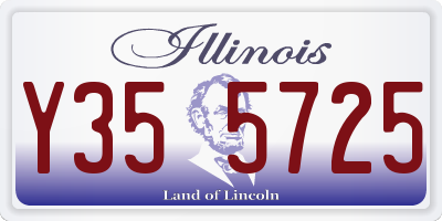 IL license plate Y355725