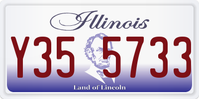 IL license plate Y355733