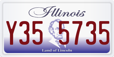 IL license plate Y355735