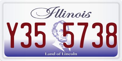 IL license plate Y355738