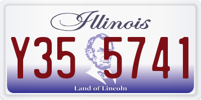 IL license plate Y355741