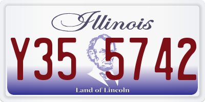 IL license plate Y355742