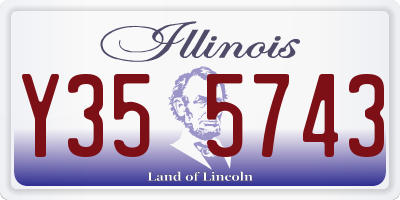 IL license plate Y355743