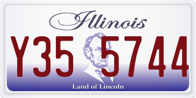 IL license plate Y355744