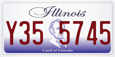 IL license plate Y355745