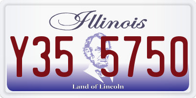 IL license plate Y355750